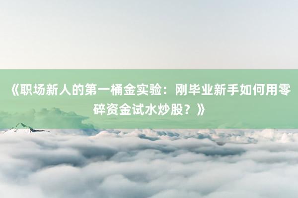 《职场新人的第一桶金实验：刚毕业新手如何用零碎资金试水炒股？》